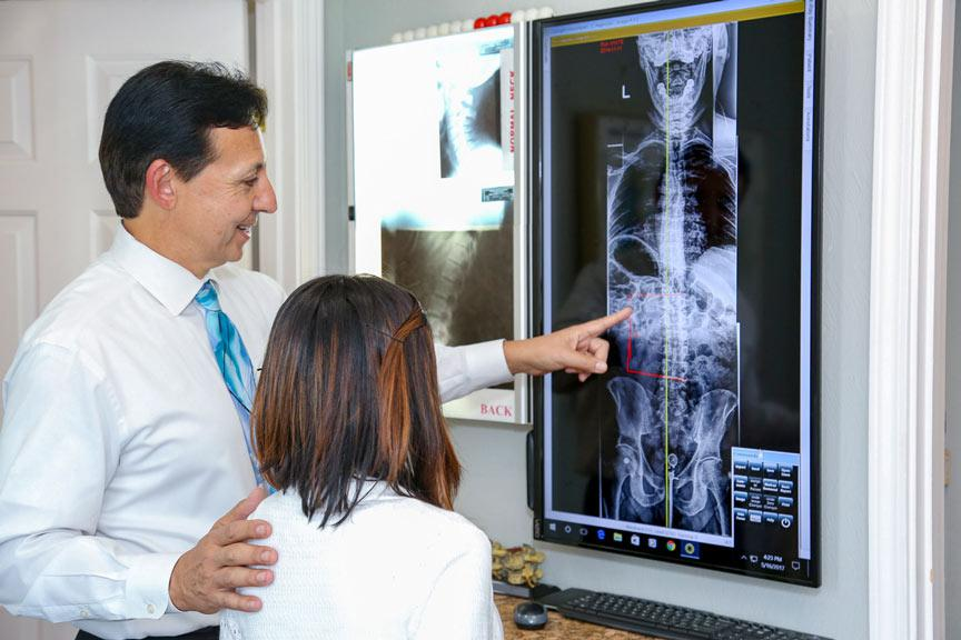 Healthcare professional consulting with patient