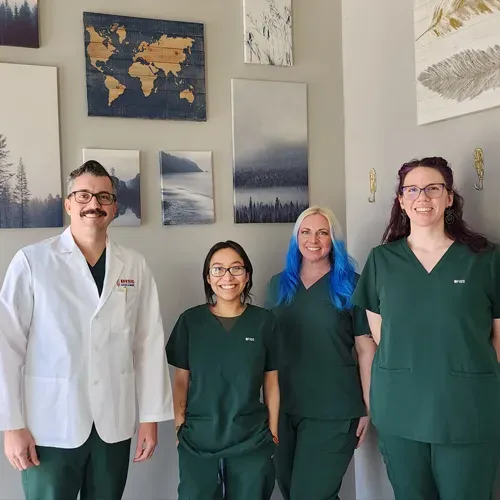 Healthcare professional consulting with patient