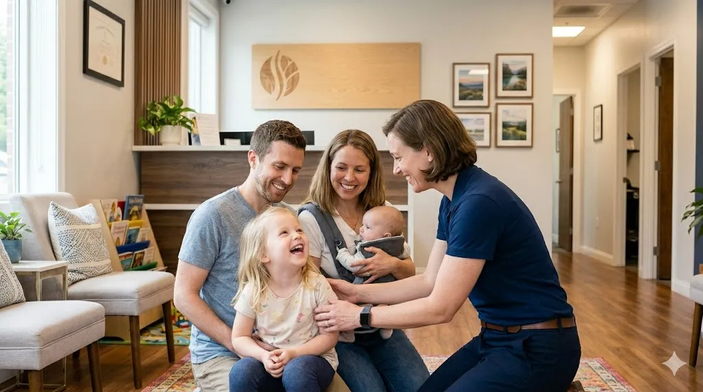 Healthcare professional consulting with patient