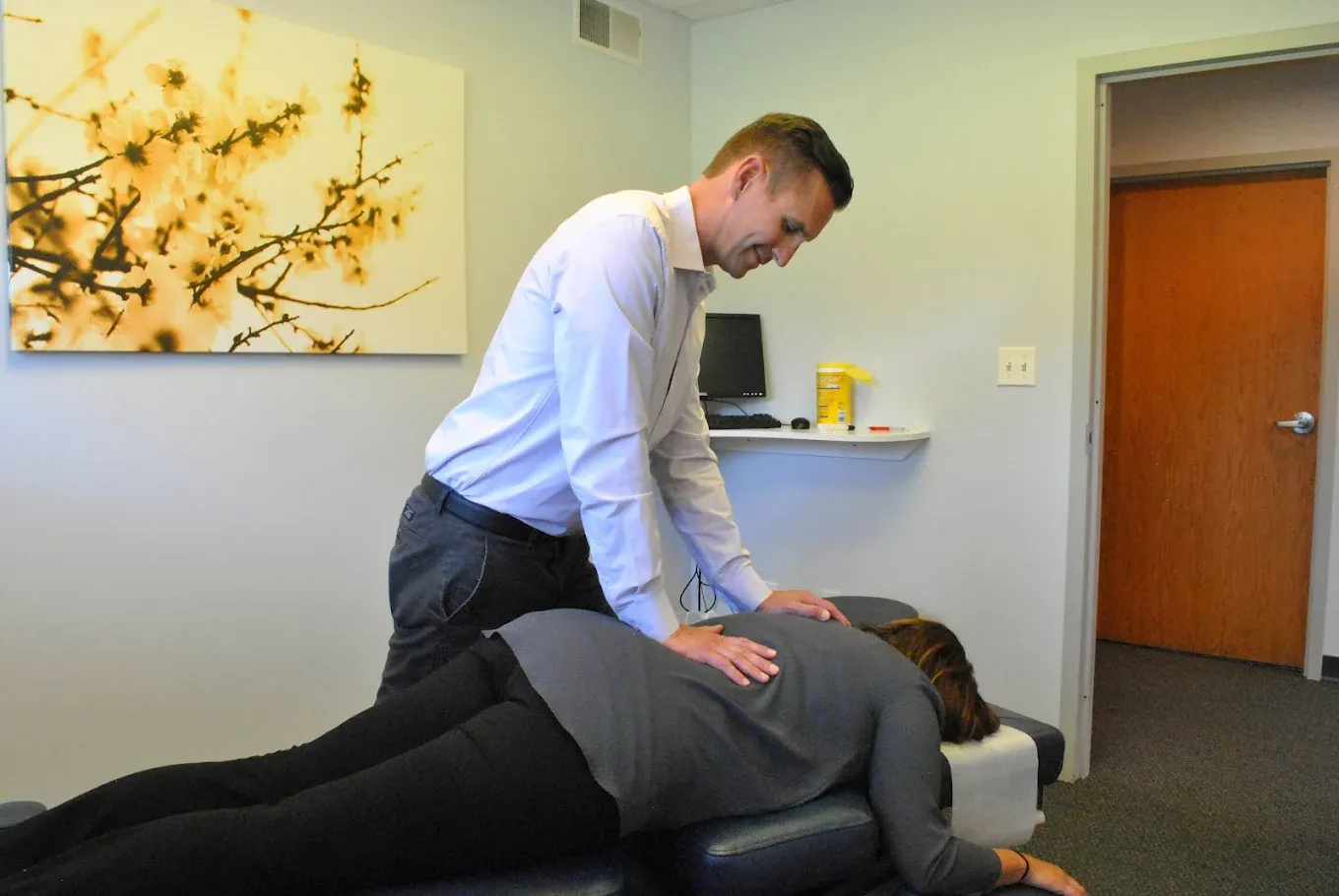 Healthcare professional consulting with patient