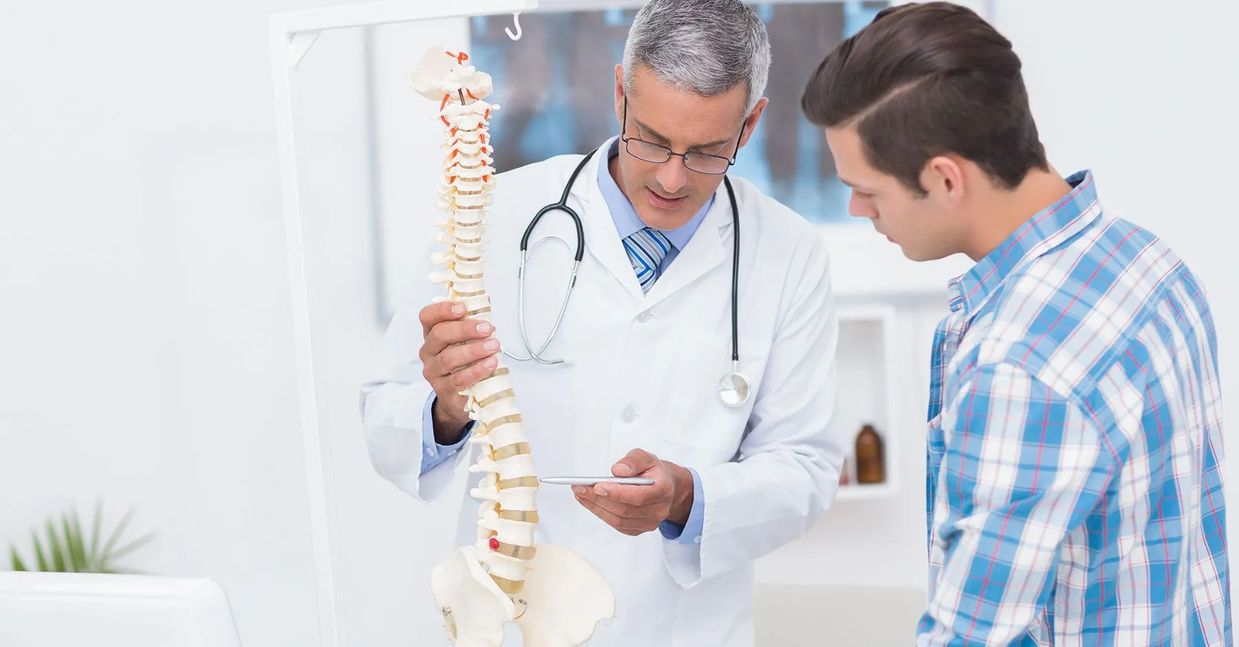 Healthcare professional consulting with patient