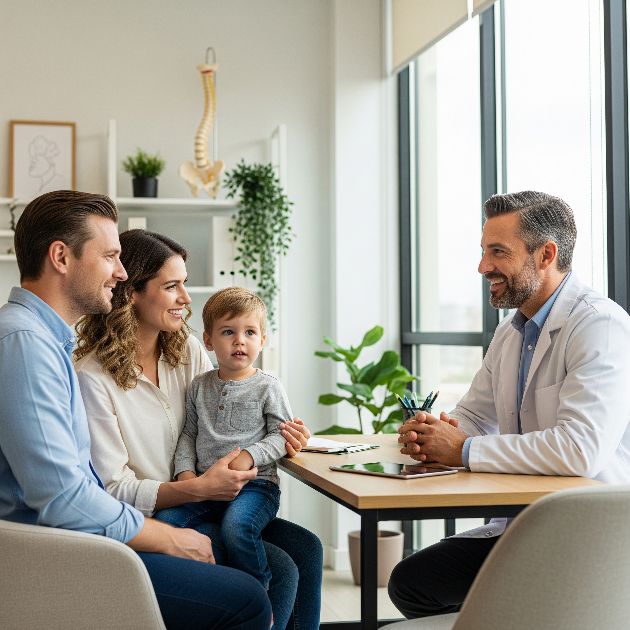 Healthcare professional consulting with patient