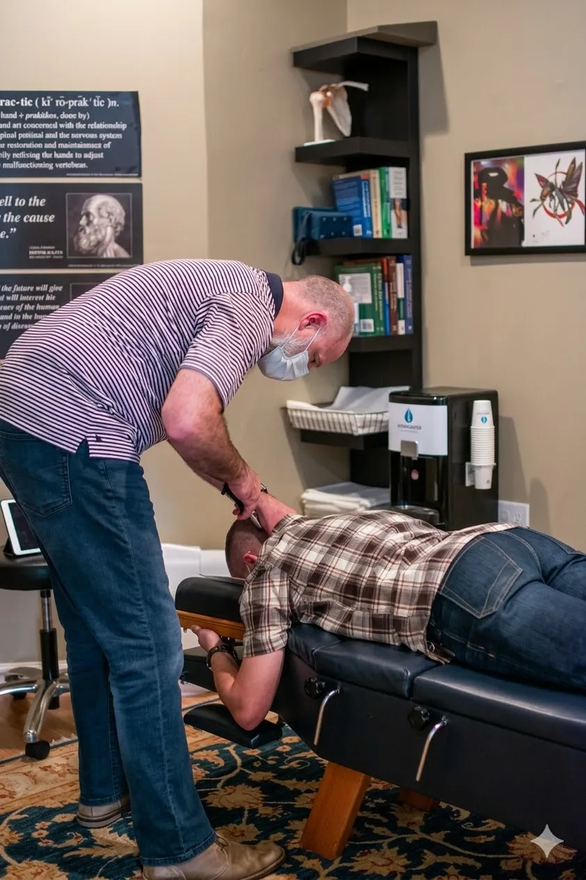 Healthcare professional consulting with patient