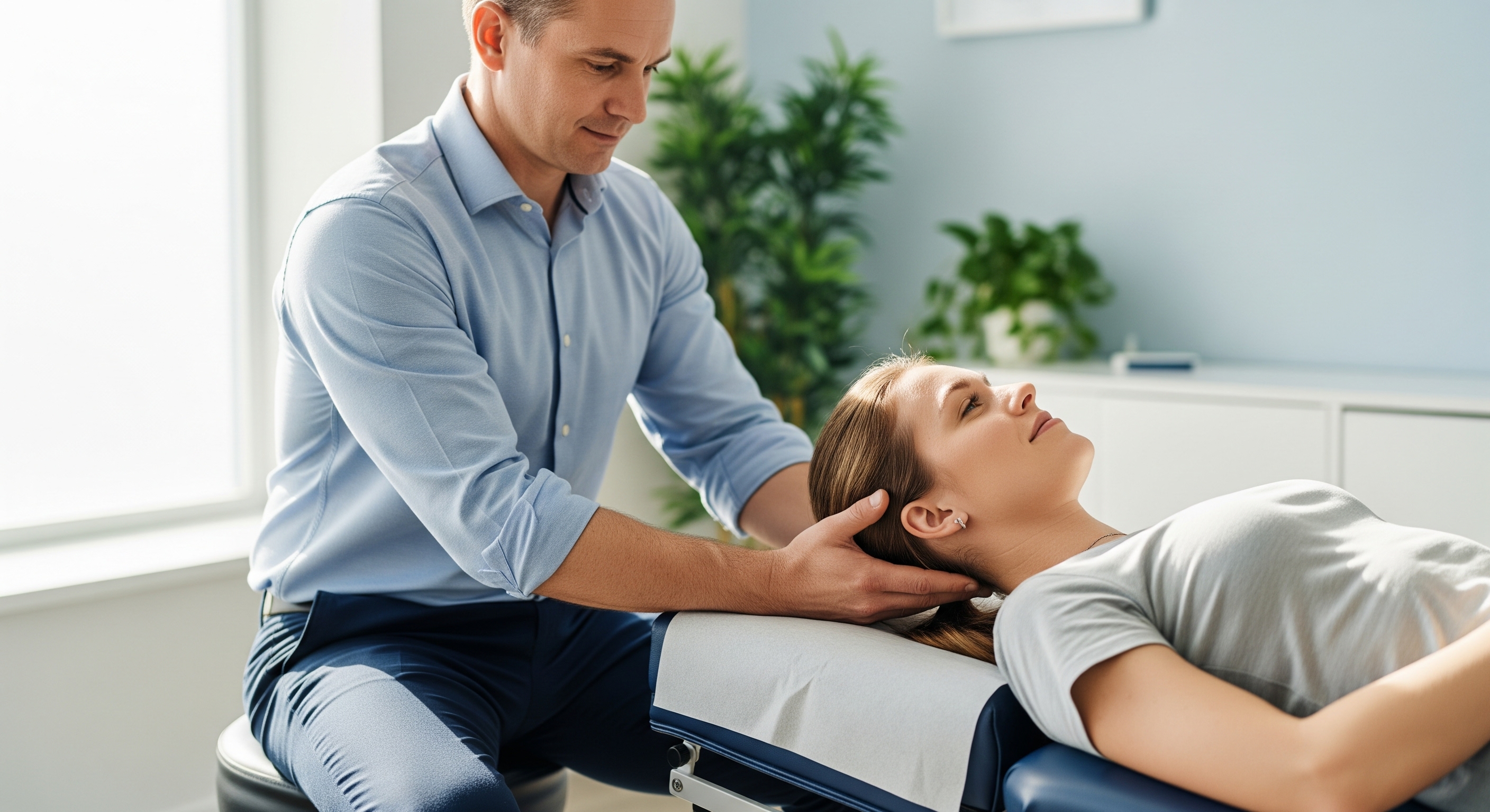 Healthcare professional consulting with patient