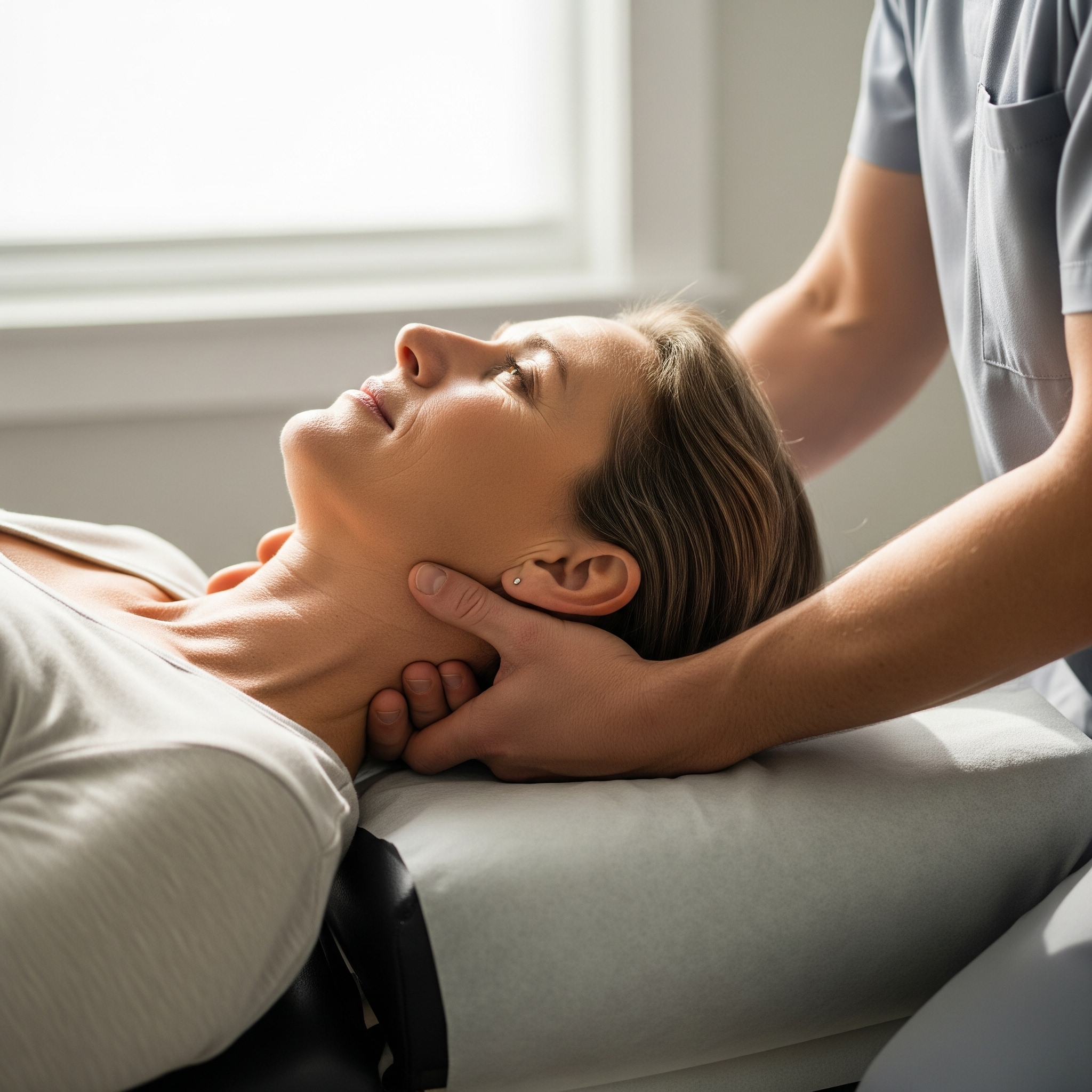 Healthcare professional consulting with patient