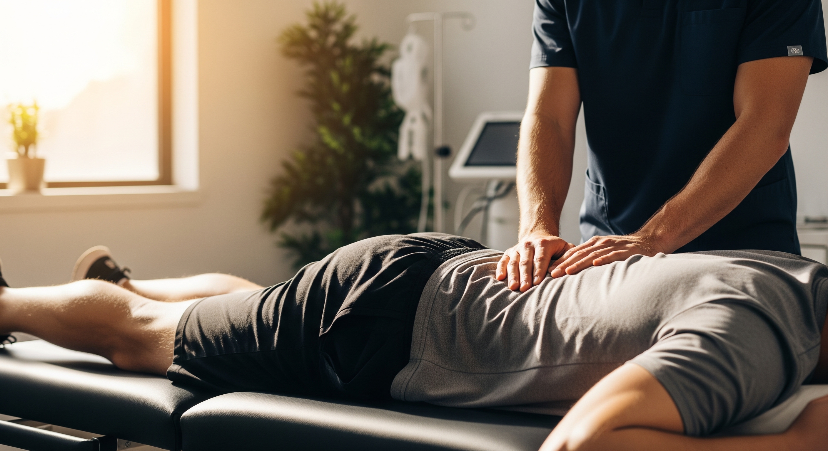 Healthcare professional consulting with patient