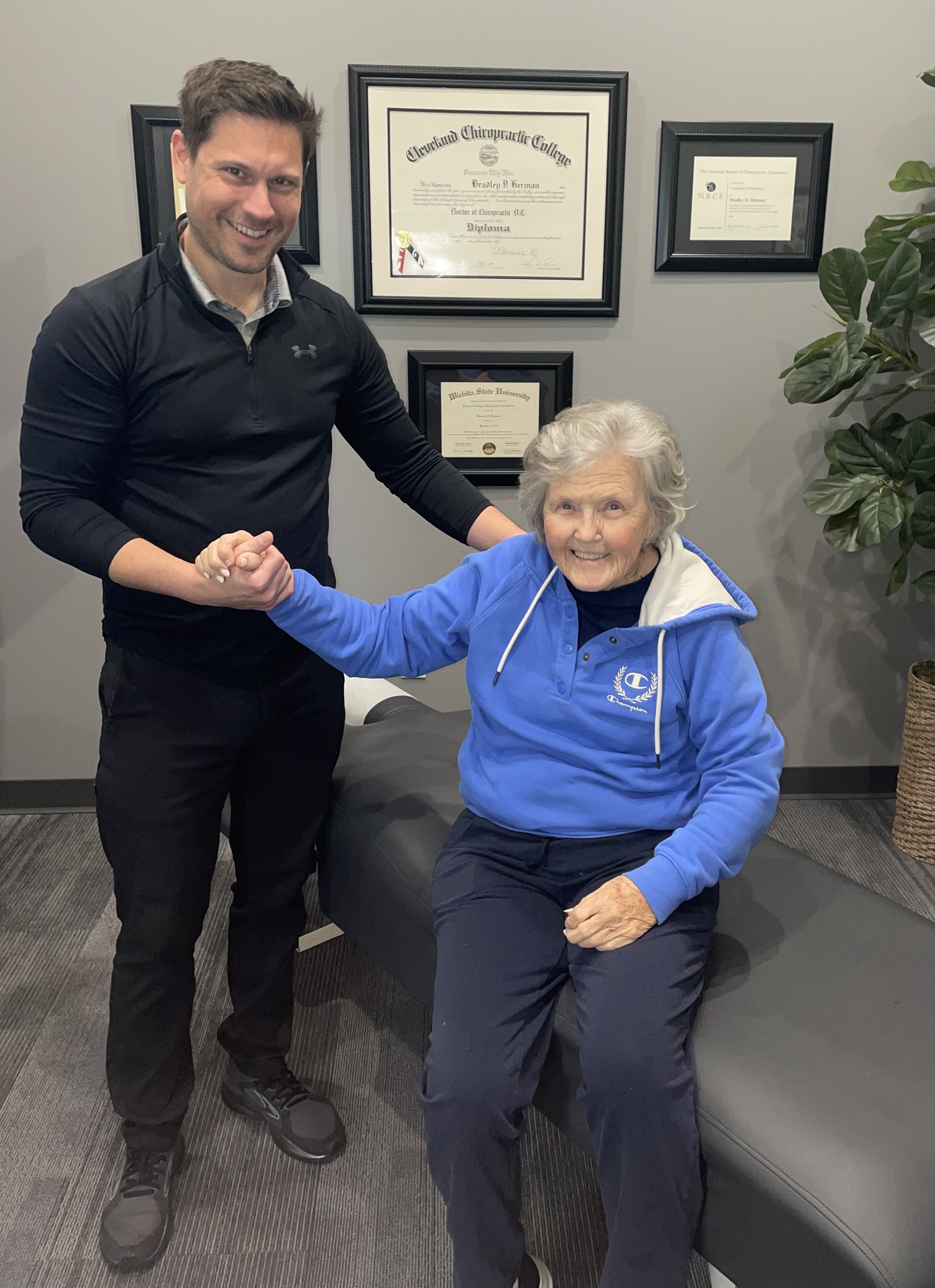 Healthcare professional consulting with patient