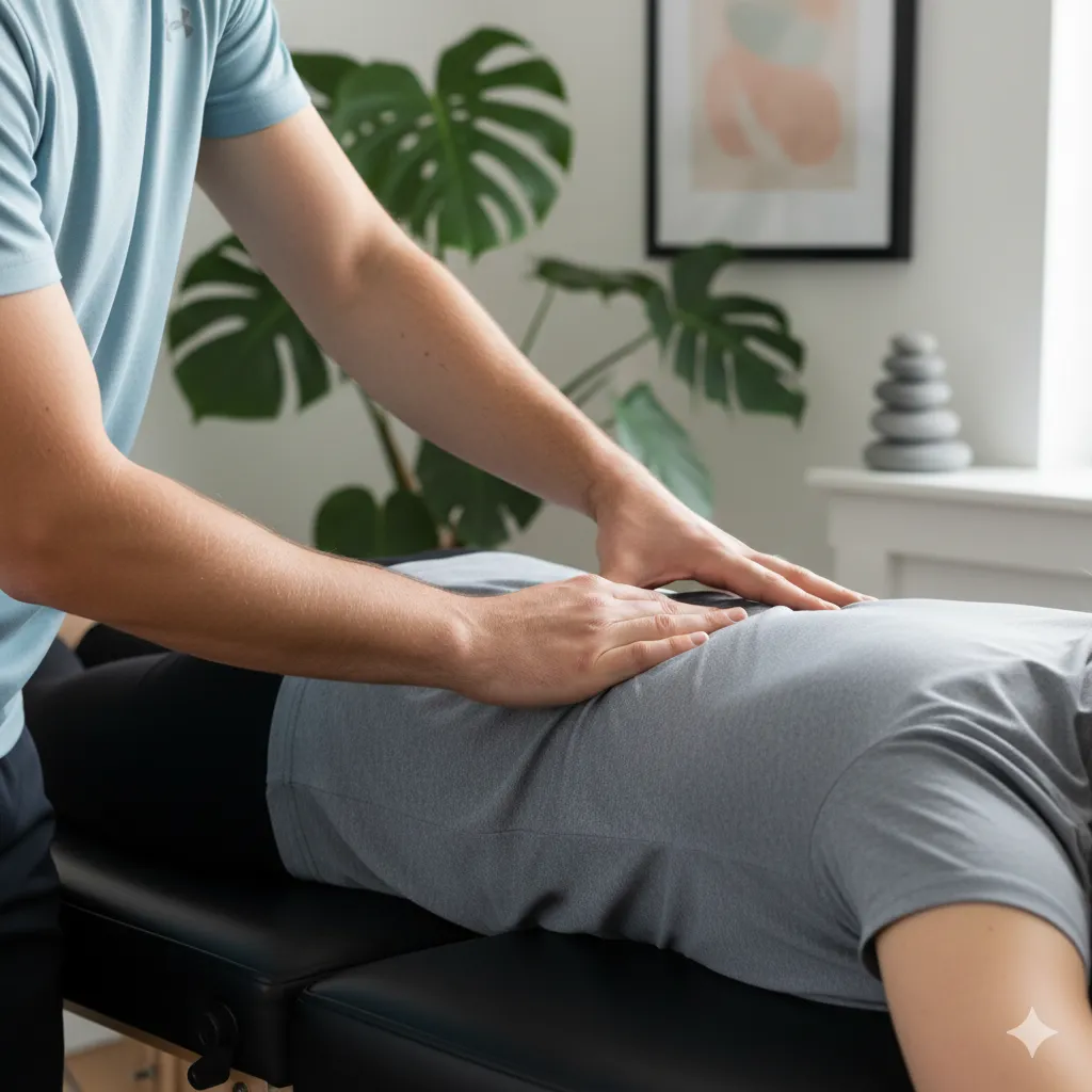 Healthcare professional consulting with patient