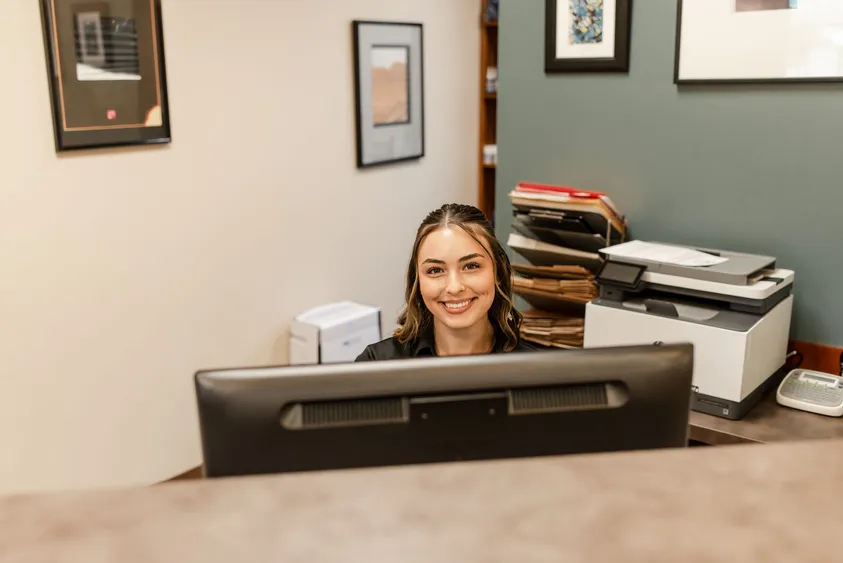 Healthcare professional consulting with patient