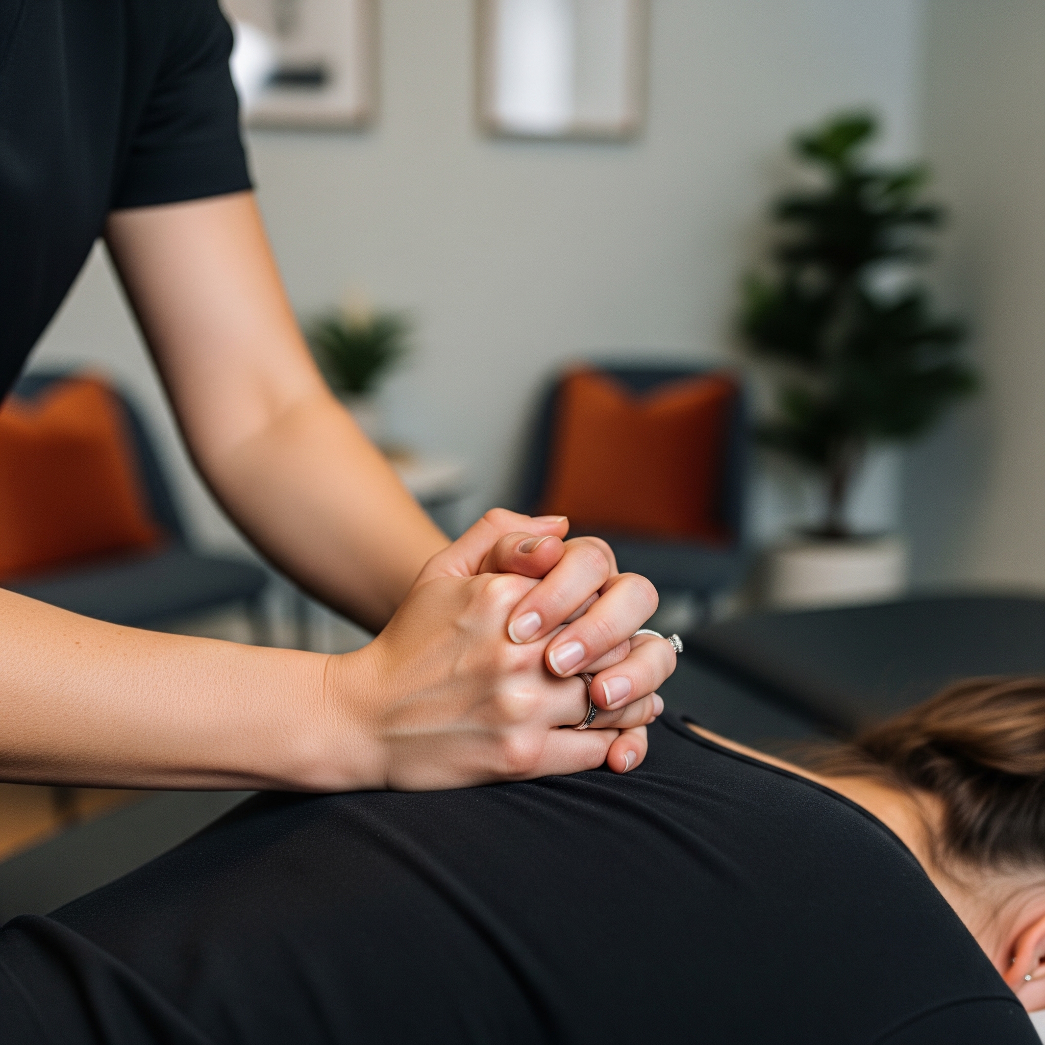 Healthcare professional consulting with patient