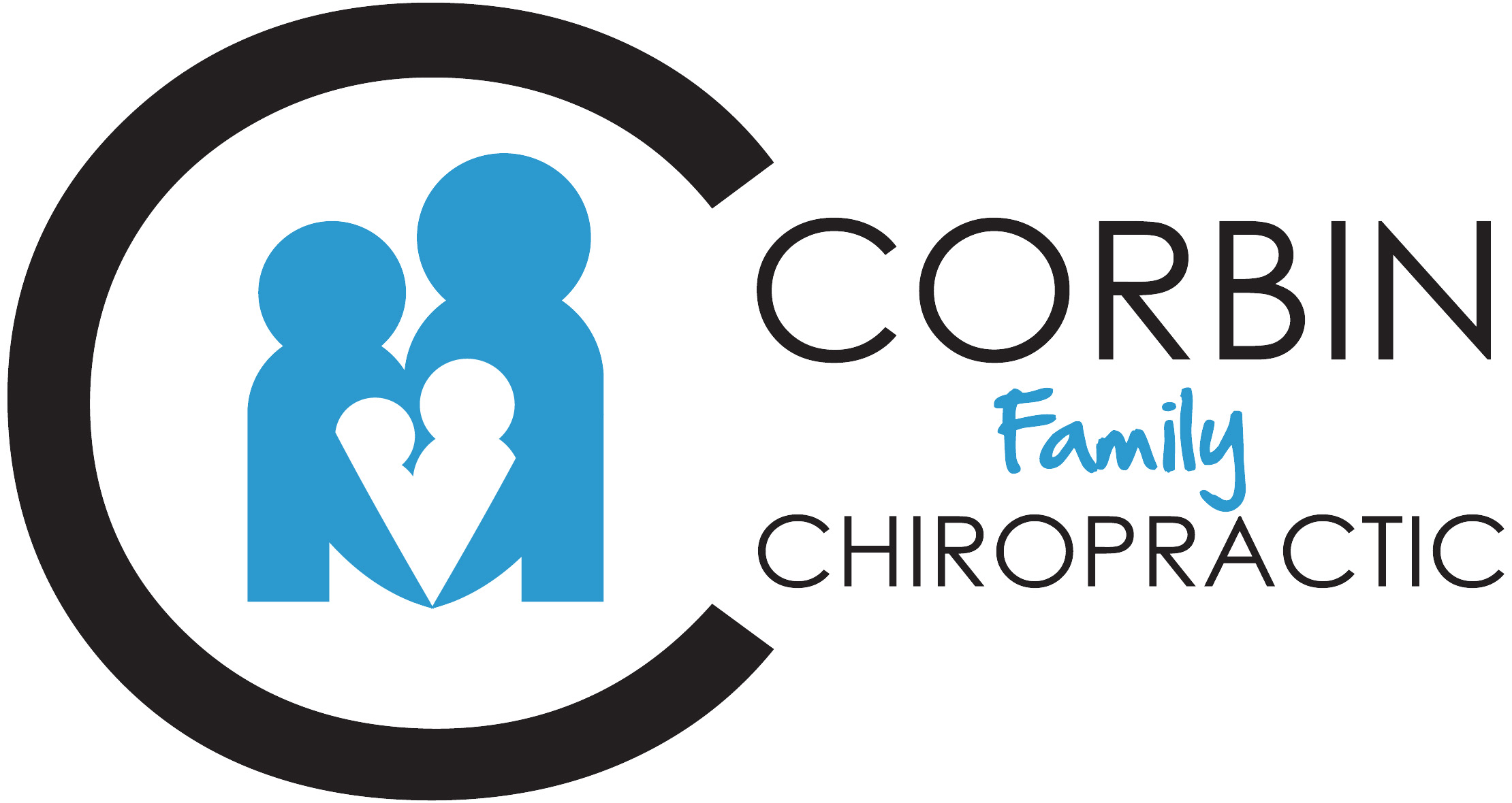 Chiropractic clinic logo - professional spine care services
