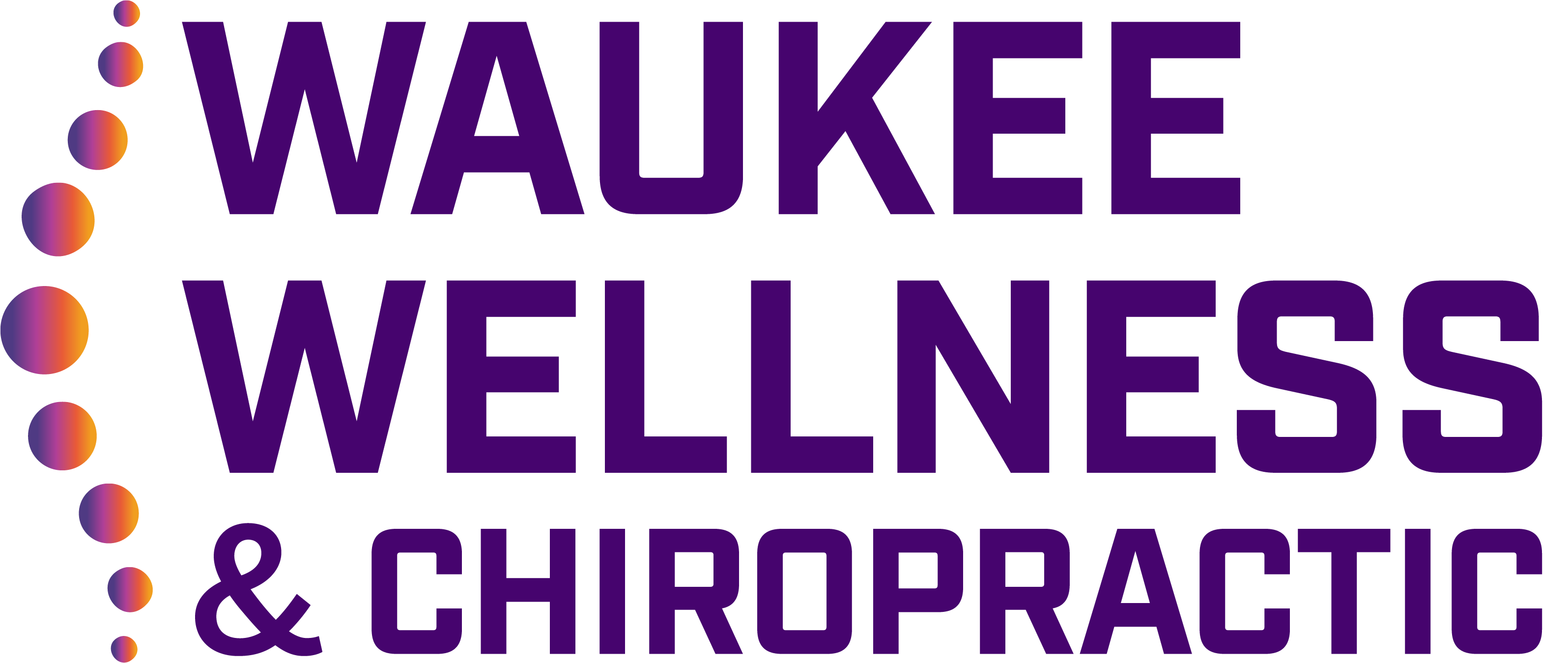 Chiropractic clinic logo - professional spine care services