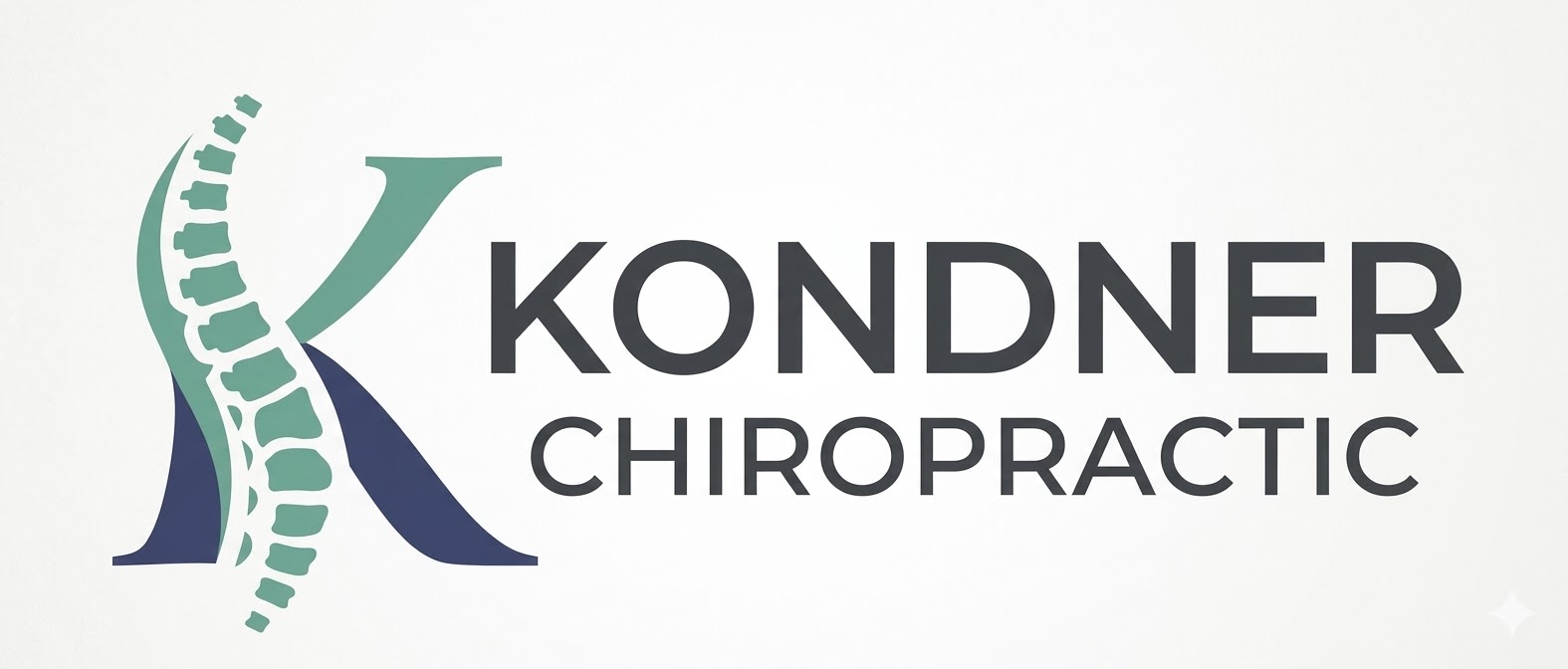 Chiropractic clinic logo - professional spine care services