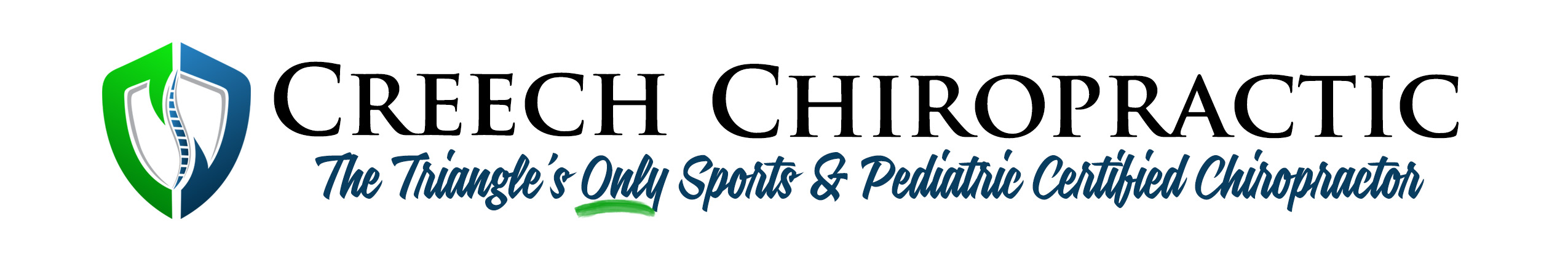 Chiropractic clinic logo - professional spine care services